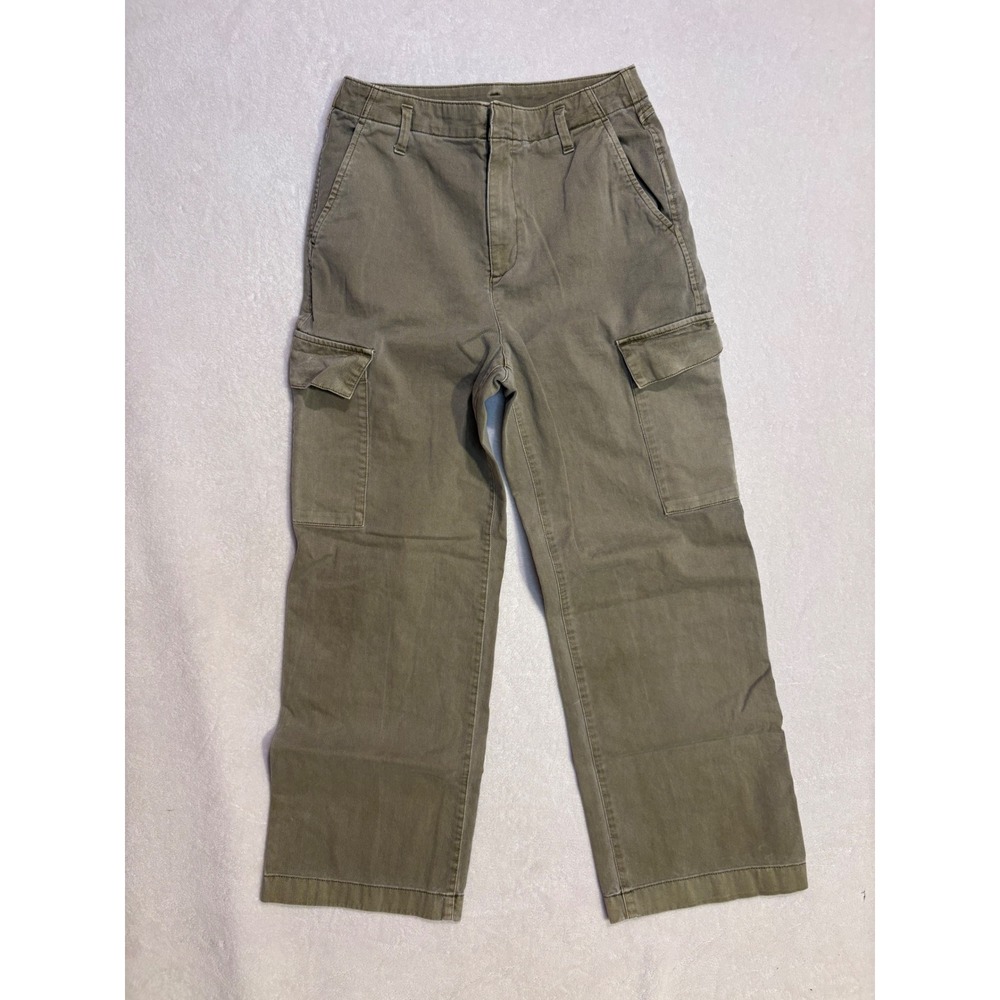 Gap loose khaki cargo pants High Rise Wide Leg desert cactus Utility Gorpcore